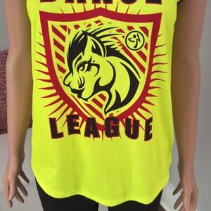 Zumba Fitness Yellow Graphic Sleeveless Tank Top xs